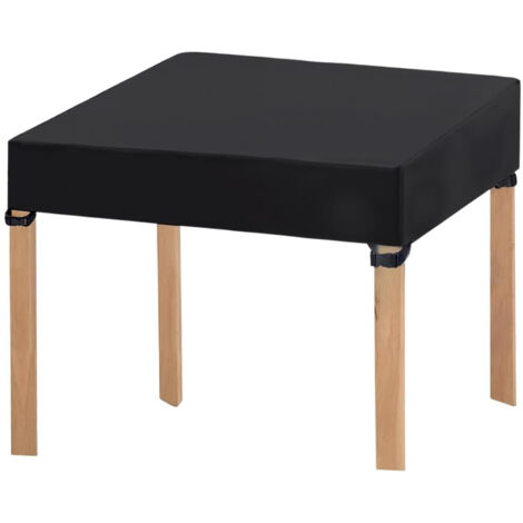 Housse de table de jardin imperméable en oxford, protection anti-UV pour tables pliantes extérieures, idéale camping et banquet, dimensions 32 x 32 x 4 pouces, résistante au vent.