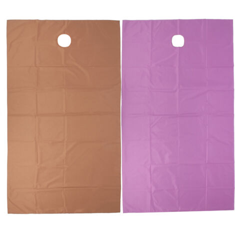 Housse de table de massage imperméable 200x115cm, respirante et absorbante, idéale pour instituts de beauté et SPA (violet et marron foncé)