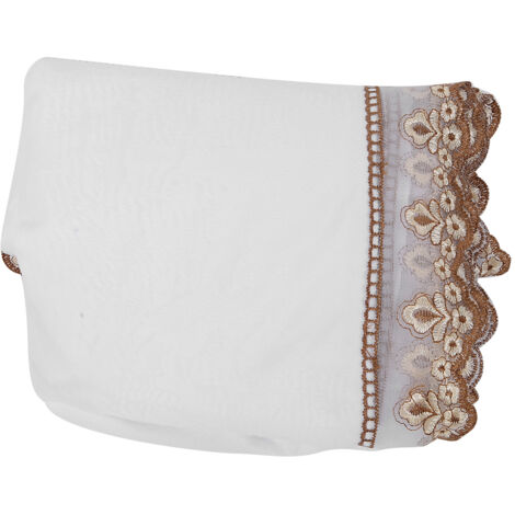 Housse de table de massage professionnelle pour spa, avec trou pour salon de beauté - Blanc