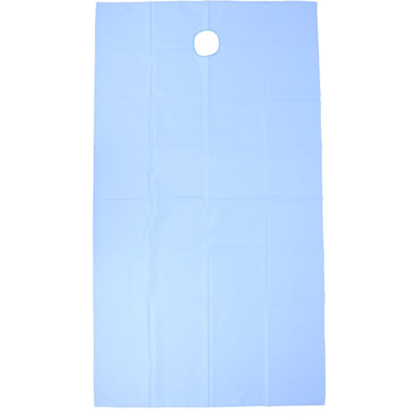 Housse de table de massage respirante pour spa, trou pour le visage, bleue, salon de beauté