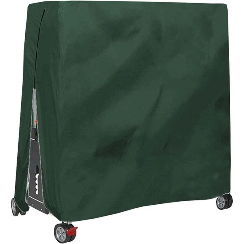 Housse de Table de Ping Pong Extérieure Imperméable Anti-Poussière 165x70x185cm Vert