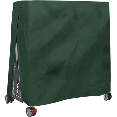 Housse de Table de Ping Pong Extérieure Imperméable Anti-Poussière 165x70x185cm Vert