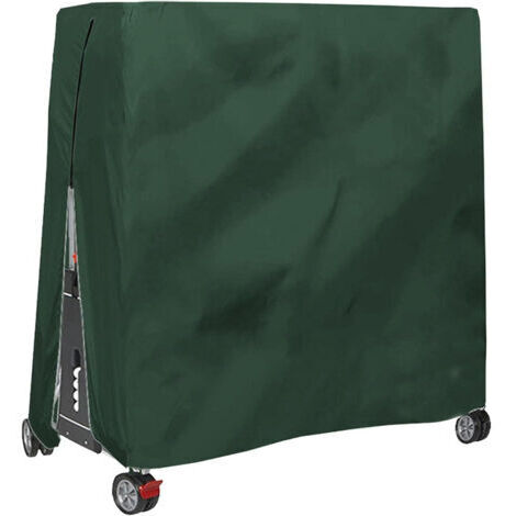 Housse de table de ping-pong extérieure imperméable et anti-poussière Housse de table de ping-pong 165x70x185cm Vert