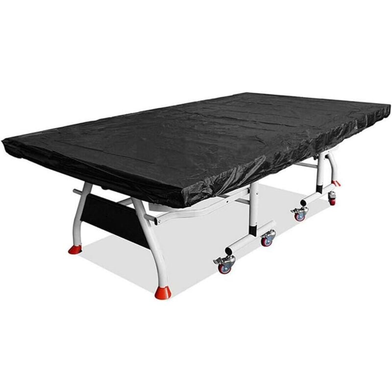 Galozzoit - Housse de table de ping-pong imperméable à l'eau et à la poussière pour extérieur et intérieur/extérieur (280 x 150 cm) – Noir