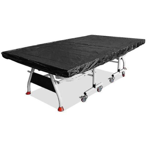 Housse de table de ping-pong imperméable en tissu Oxford avec cordon de serrage, protection complète contre la poussière, pour table d'intérieur ou d'extérieur (terrasse) -