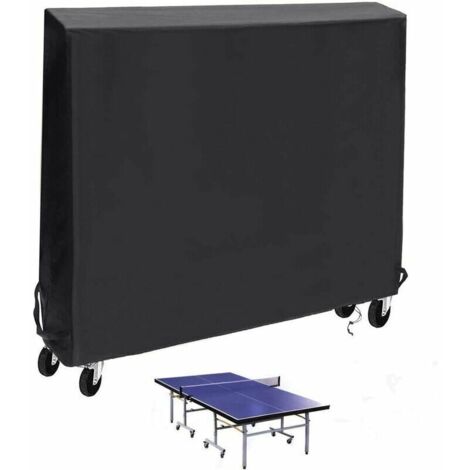Housse de Table de Tennis de Table Housse de Table de ping-Pong intérieure/extérieure Housse de Table Anti-poussière étanche et résistante aux intempéries - 165 X 70 X 185 CM，Fonepro