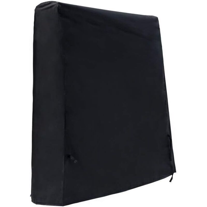 Housse de Table de Tennis de Table Imperméable Housse de Table de Ping Pong de Jardin Tissu Oxford 420D Noir (165 x 70 x 185 cm)