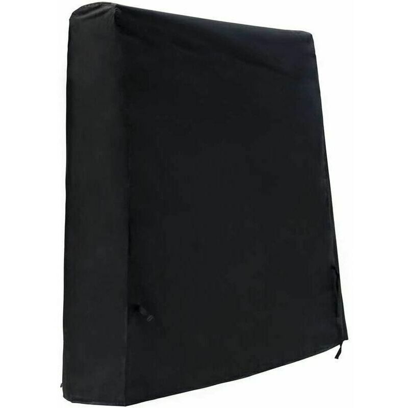 Housse de Table de Tennis de Table Imperméable Housse de Table de Ping Pong de Jardin Tissu Oxford 420D Noir (165 x 70 x 185 cm)
