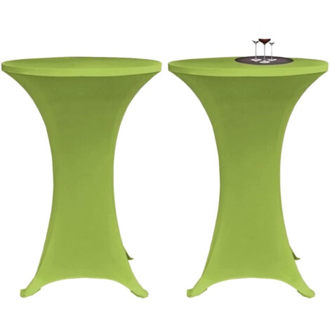 Housse de table extensible 2 pcs 80 cm Verte DEC022382