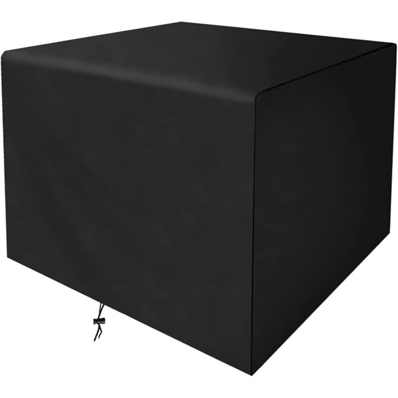 Housse de Table Jardin Rectangulaire - Noir - 100x90x80cm, Couverture de Protection Meubles, Imperméable, Anti-UV, 420D Tissu Oxford Bache Table