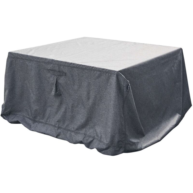 Housse de table rectangulaire XL - Dimensions : Longueur 308 cm x Largeur 190 cm x Hauteur 80 cm. - Noir