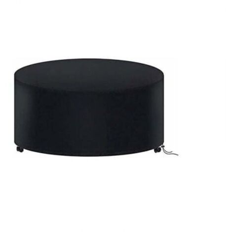 Housse de table ronde pour jardin 180x90cm, Oxford 210D, imperméable avec étiquette.