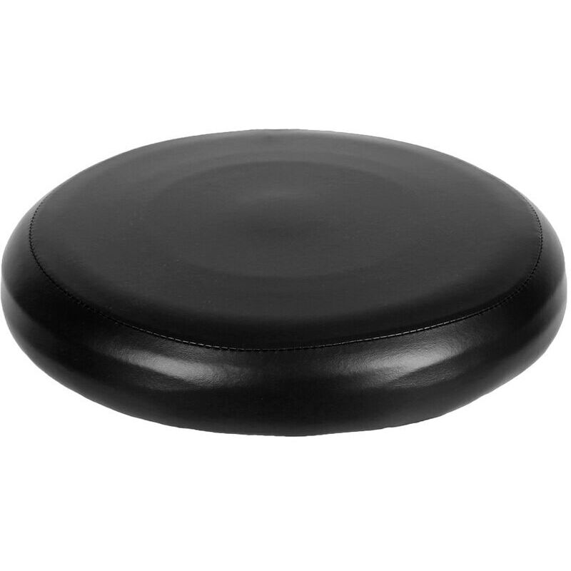 Housse De Tabouret Ronde En Cuir Pu Elastique, Noir