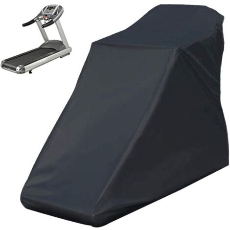 Housse de tapis roulant non pliable, housse de protection pour machine de course à pied aveCordon de serrage pour intérieur et extérieur (noir, 78 "x 37" x 59")