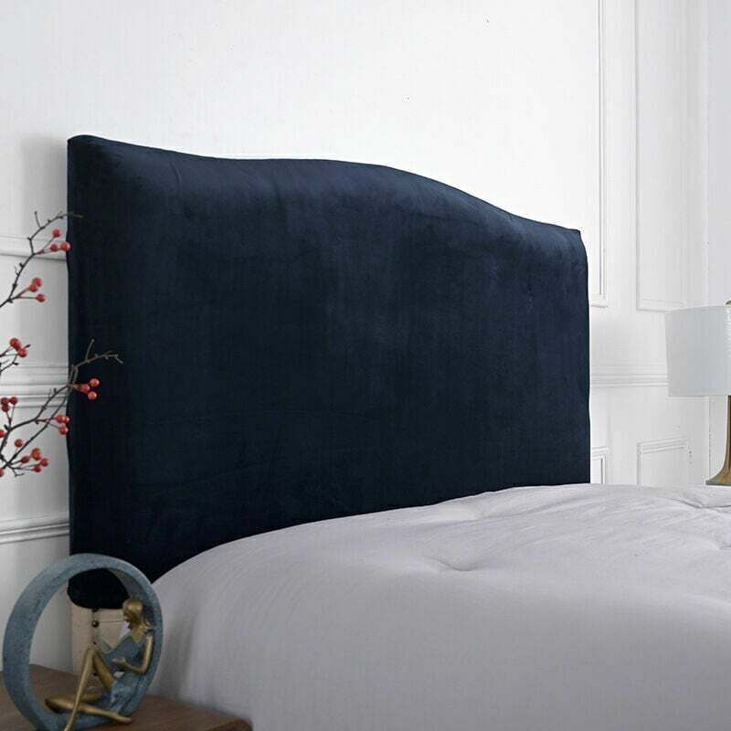 Housse de tête de lit élastique pour tête de lit,150 cm,pour tête de lit 140-170 cm( bleu marine) TRIMEC