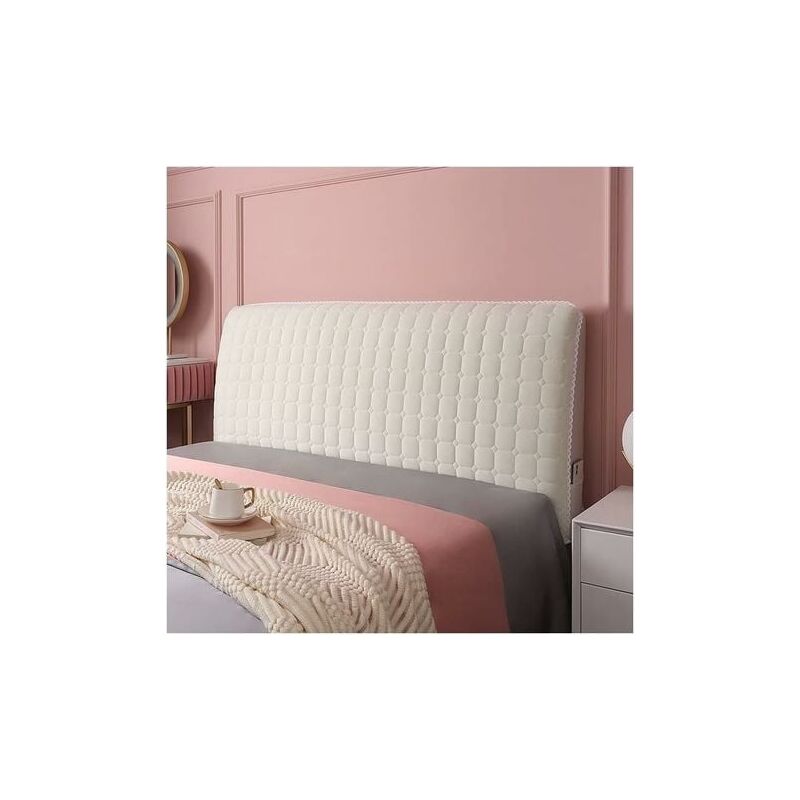 Gabrielle - Housse de tête de lit Housse de tête de lit 160 cm, housse de protection de tête de lit avec côtés élastiques, housse de tête de lit en