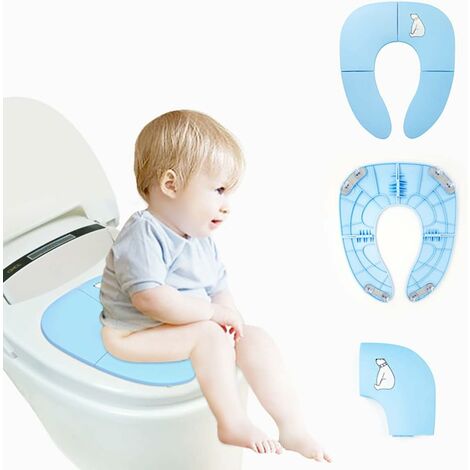 Reducteur toilette enfant avec Marche, Coussin – Siège de toilette Pliable,  Hauteur réglable grise - DKIDSSHOP