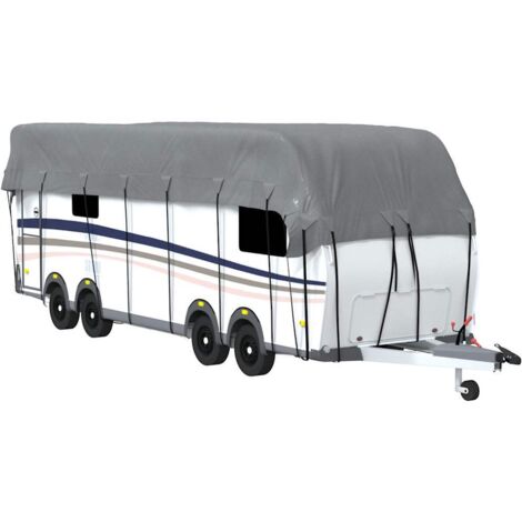 Housse de toit de caravane gris 1000x300 cm tissu non tissé CFW445651