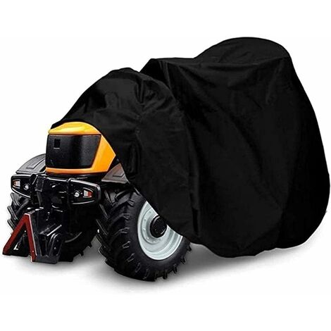 Housse de Tondeuse à Gazon, Housse de Protection Anti-poussière pour Tracteur à Gazon avec Cordon de Traction Bâche de Tondeuse à Gazon poussée Housse de Protection étanche à la poussière