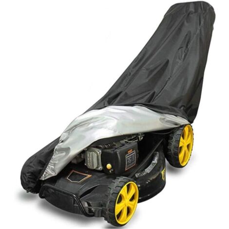 Housse de tondeuse à gazon, housse de tondeuse à gazon en tissu Oxford 420D imperméable et résistante, housse de tracteur de pelouse avec cordon de serrage, sac de rangement et boucle