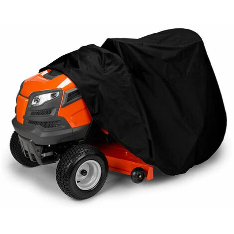 Housse de tondeuse à gazon, housse de tracteur étanche pour ponts, polyester Oxford 420D robuste, durable, UV, résistant à l'eau pour votre tracteur de jardin Rider 72"L x 54"W x 46"H