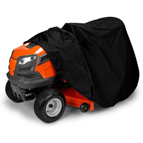 Housse de tondeuse à gazon, housse de tracteur étanche pour ponts, polyester Oxford 420D robuste, durable, UV, résistant à l'eau pour votre tracteur de jardin Rider 72L x 54W x 46H