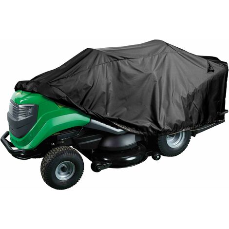 Housse de tondeuse autoportée polyester noir 230x50x80 cm