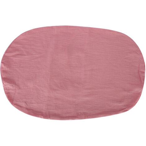 Housse de transat bébé respirante, portable et lavable, couleur beige pêche foncé pour nouveau-né
