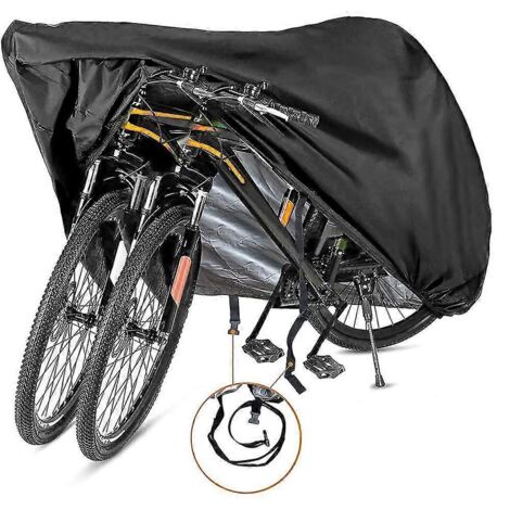 Housse de vélo (1 pièce) pour 2 ou 3 vélos - Housse imperméable pour l'extérieur - Matériau Ripstop 210D offrant une protection constante pour tous types de vélos-AquaForge