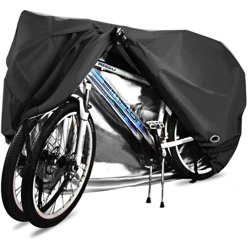 Housse de vélo, 210D Haute Qualité Housse de Bicyclette Imperméable Polyester Oxford,Convient Aux Vélos et électrique Motos et Scooters, Peut Couvrir