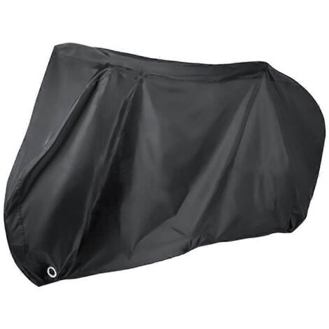Housse de vélo 33 x 22 x 6 cm pour rangement extérieur - Imperméable et protectrice - Noir