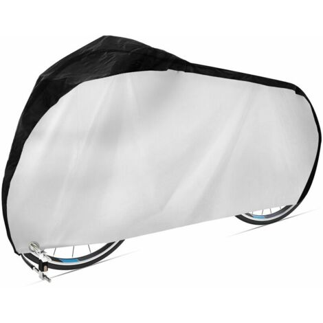 Housse de vélo en tissu Oxford 420D imperméable et respirant, avec protection oculaire verrouillable, housse de protection universelle - Argent-AquaForge
