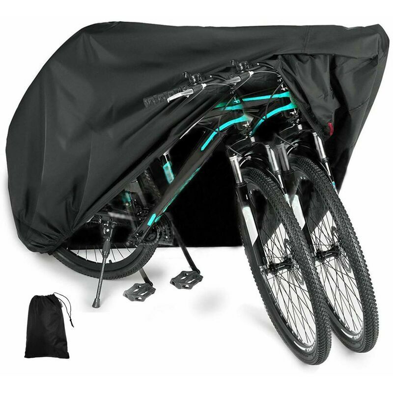 Housse de Vélo Extérieure, Bâche de Protection de Bicyclette Imperméable Anti Poussière Pluie UV Neige pour VTT et Vélo de Route Montagne,