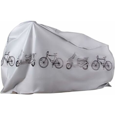 Housse de vélo, Housse de vélo pour Rangement extérieur, imperméable Anti-poussière, Pluie, Protection UV (200x100 cm)