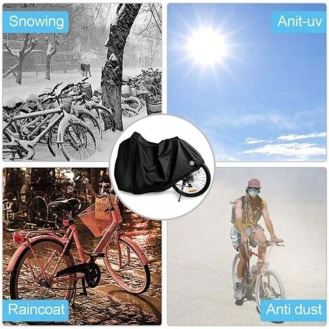 Housse de vélo imperméable 180x60x90cm, protection anti-poussière et UV, idéale pour VTT et vélos de course.