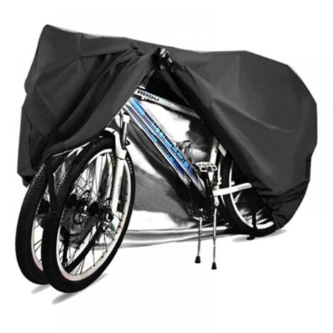 Housse de vélo, imperméable, anti-pluie, anti-soleil, anti-poussière et bandes imperméables, 210D-210D-S, dimensions (0,37 kg), 180 x 90 x 60 cm, noire