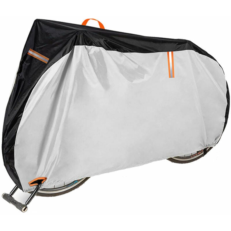 Housse de Vélo Imperméable pour 1 ou 2 Vélos, Grandes Housses de Vélo pour Stockage Extérieur, Oxford 420D pour Vélos Doubles/Vélo de Route/2 Vélos