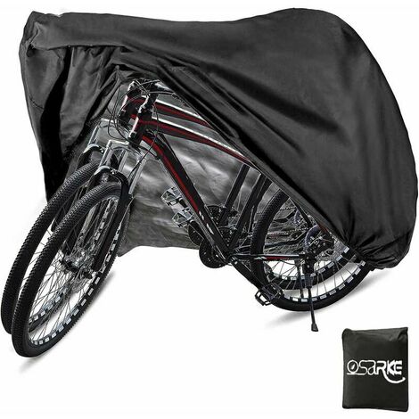 Housse de Protection pour 2 Vélos - Imperméable en Oxford 420D -  Dimensions: 200x70x110CM - Couleur Noir