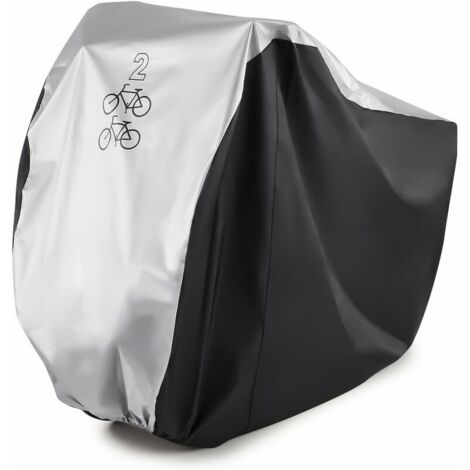 Housse de vélo pour 2 vélos Housse de vélo étanche en nylon 190T Double 2 vélos Scooter