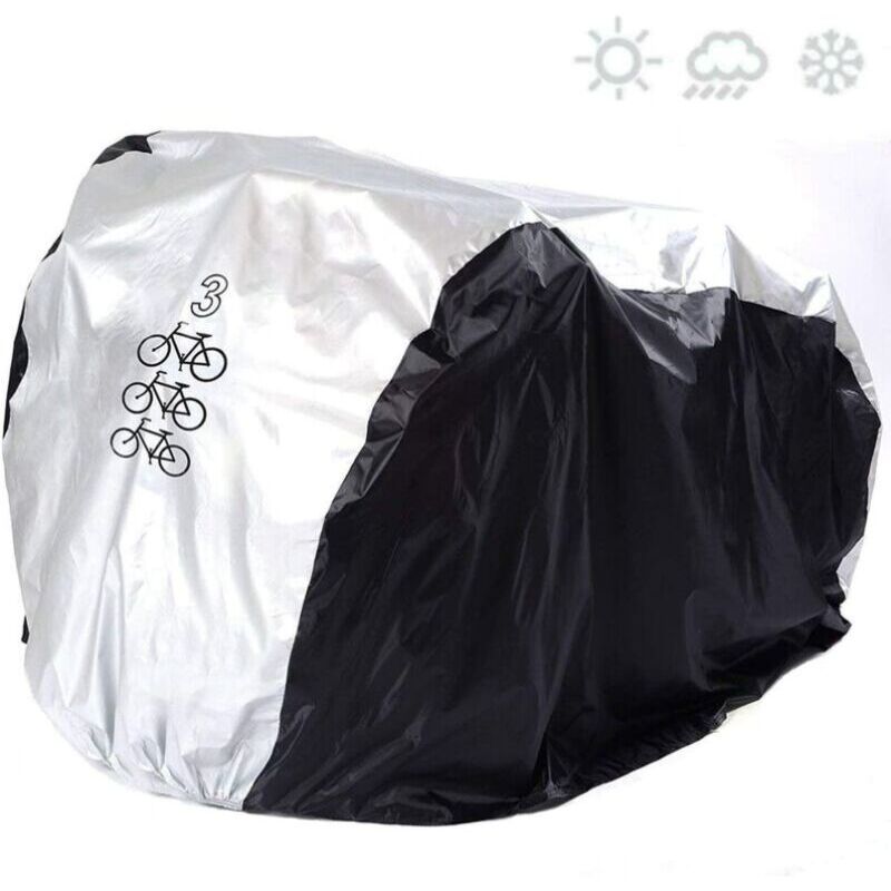 Housse de vélo pour 3 vélos - Étanche - Résistante à la poussière - Protection uv