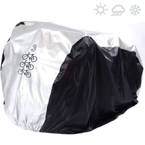 Housse de vélo pour 3 vélos - Étanche - Résistante à la poussière - Protection UV