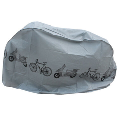 Housse de vélo, protection pluie et UV argentée-AquaForge