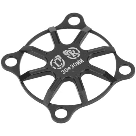 Housse de ventilateur en alliage d'aluminium pour voiture télécommandée, couvercle de refroidissement pour moteur électrique et ESC, 30x30mm, noir