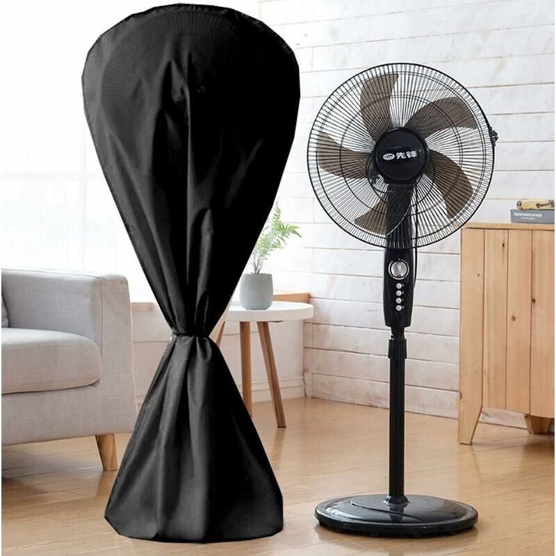 Ulisem - Housse de ventilateur imperméable à l'eau et à la poussière pour ventilateur électrique Pour intérieur et extérieur - Noir