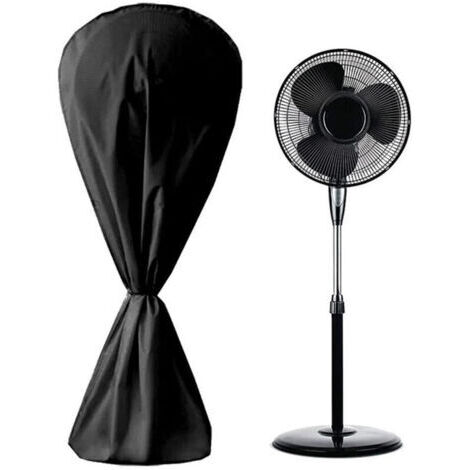 Housse de ventilateur imperméable à l'eau et à la poussière pour ventilateur électrique Pour intérieur et extérieur，14575cm (noir)