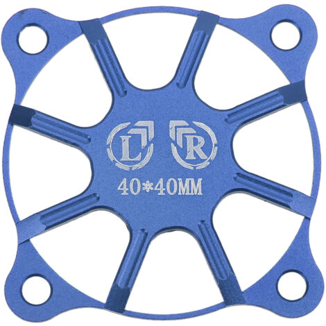 Housse de Ventilateur RC 40x40mm en Alliage d'Aluminium pour Moteur - Accessoire de Protection Bleu Foncé