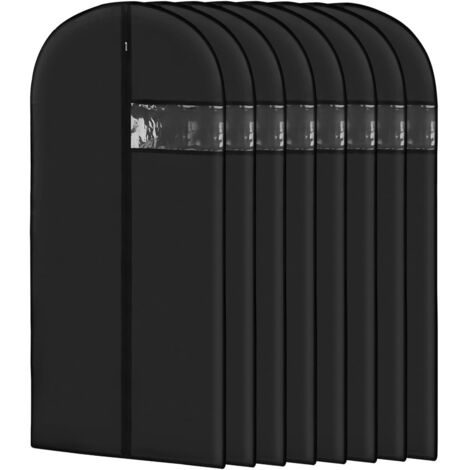Housse De Vêtements - 43 Pouces - Matière PEVA Épaisse - Fenêtre Transparente PVC - Fermeture Éclair Métallique - Pour Rangement Dans Armoire Et Voyage - Lot De 8