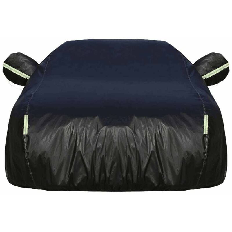 Tonchean - Housse de voiture extérieure 190t housse de protection imperméable à l'eau, compartiment ouvert, doublure en coton respirant, protection