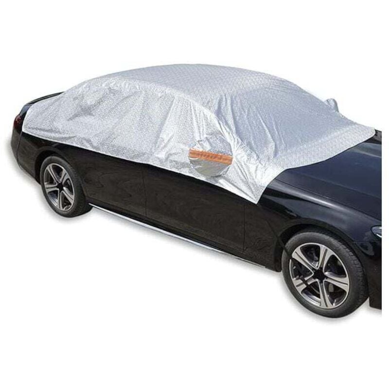 Gabrielle Housse de voiture Housse de voiture demi-étanche pour automobiles, soleil, pluie, poussière, tous temps, protection uv pour pare-brise,