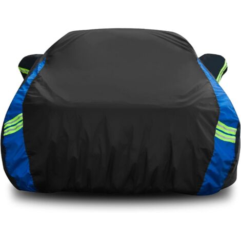 Housse de voiture, noire, 177 x 67 x 47 pouces, 1 x taille moyenne, protection solaire, imperméable, isolation thermique